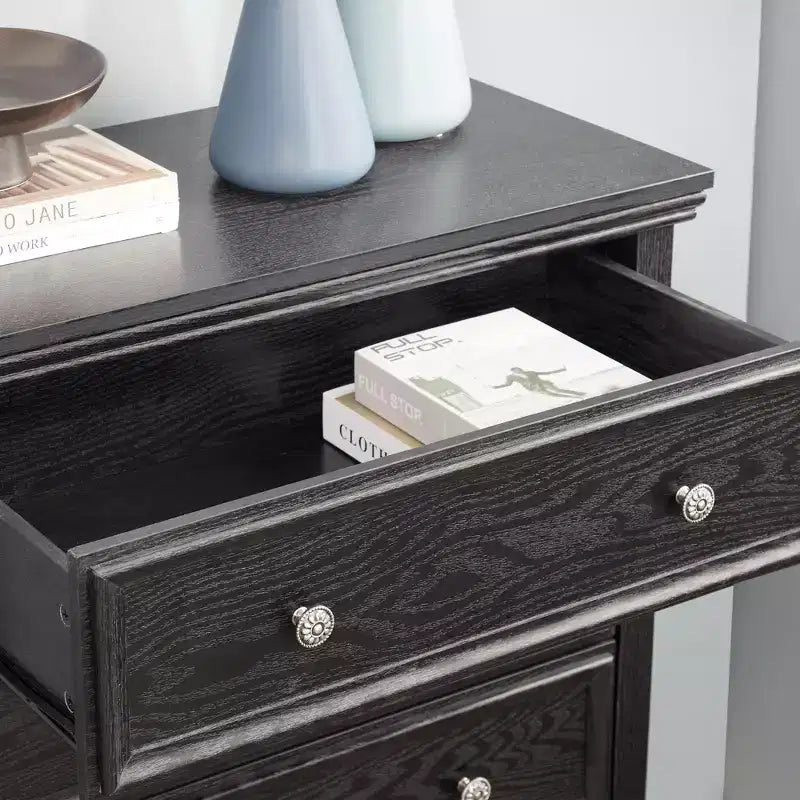 5 Drawers Dresser 5 Drawers Cabinet,Storage Clothes Storage Drawers Cabinet for Living Room Organizer WHITE