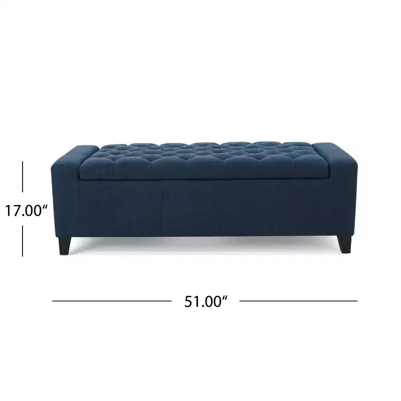Upholstered Bench with Soft Cushion, Modern Bench for Living Room and Bedroom, Comfortable Bench for Adults