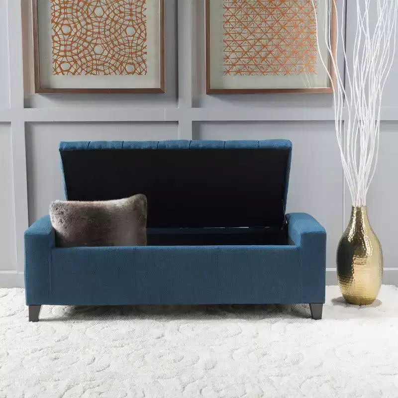 Upholstered Bench with Soft Cushion, Modern Bench for Living Room and Bedroom, Comfortable Bench for Adults