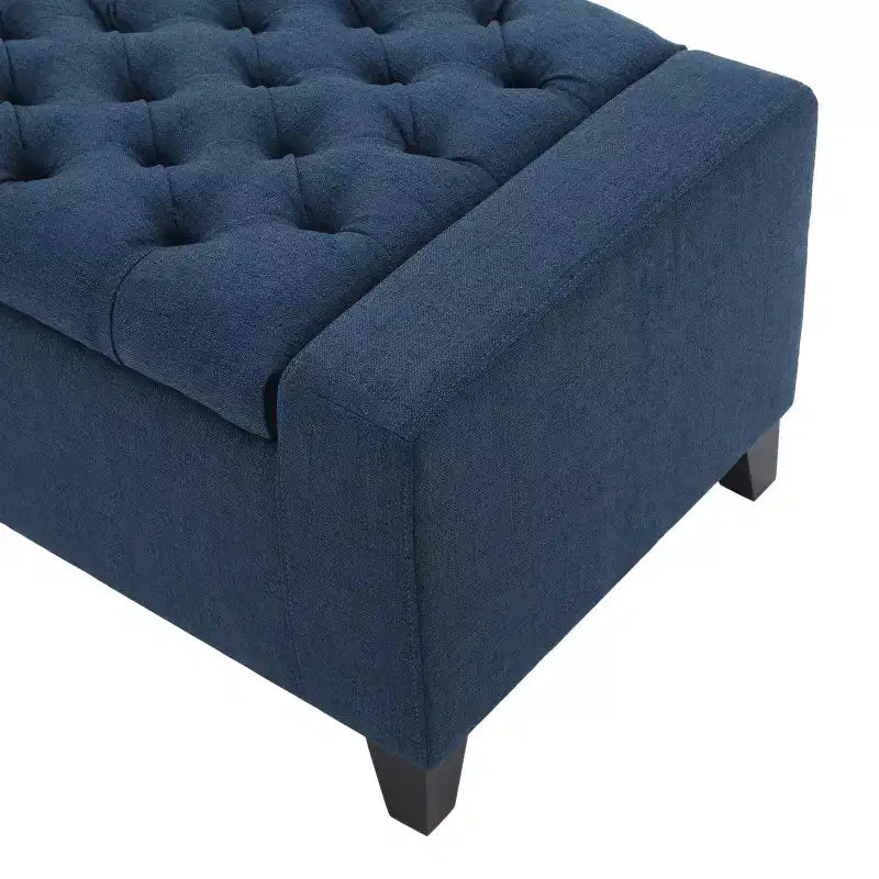 Upholstered Bench with Soft Cushion, Modern Bench for Living Room and Bedroom, Comfortable Bench for Adults
