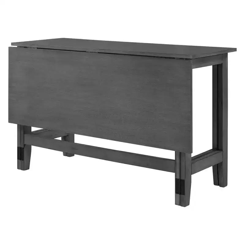 Extendable Dining Table Kitchen Table for Small Space, Farmhouse Wood Dining Table with Drop Leaf