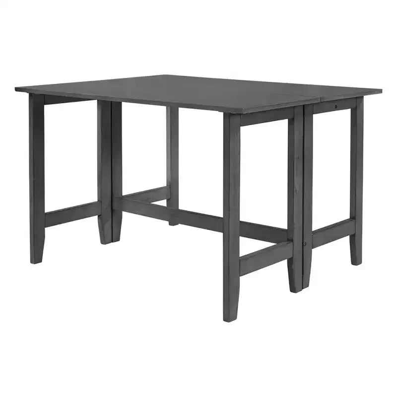 Extendable Dining Table Kitchen Table for Small Space, Farmhouse Wood Dining Table with Drop Leaf