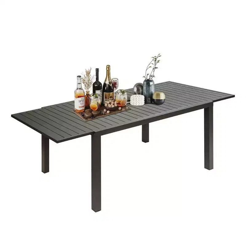 Dining Table Aluminum Patio Extendable Dining Room Table Kitchen Table for Dining Room