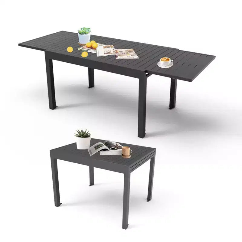 Dining Table Aluminum Patio Extendable Dining Room Table Kitchen Table for Dining Room