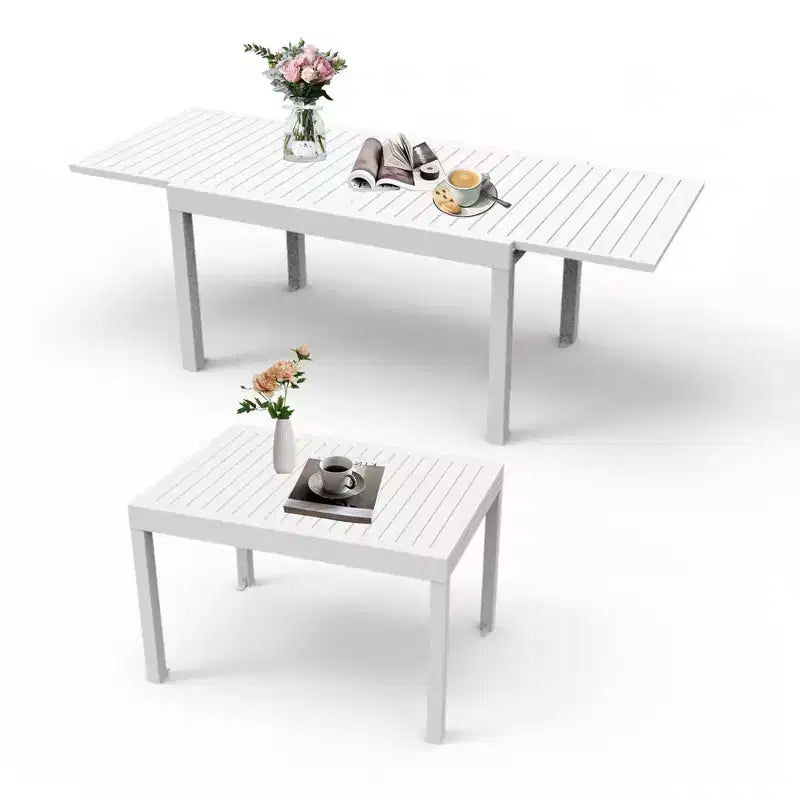 Dining Table Aluminum Patio Extendable Dining Room Table Kitchen Table for Dining Room
