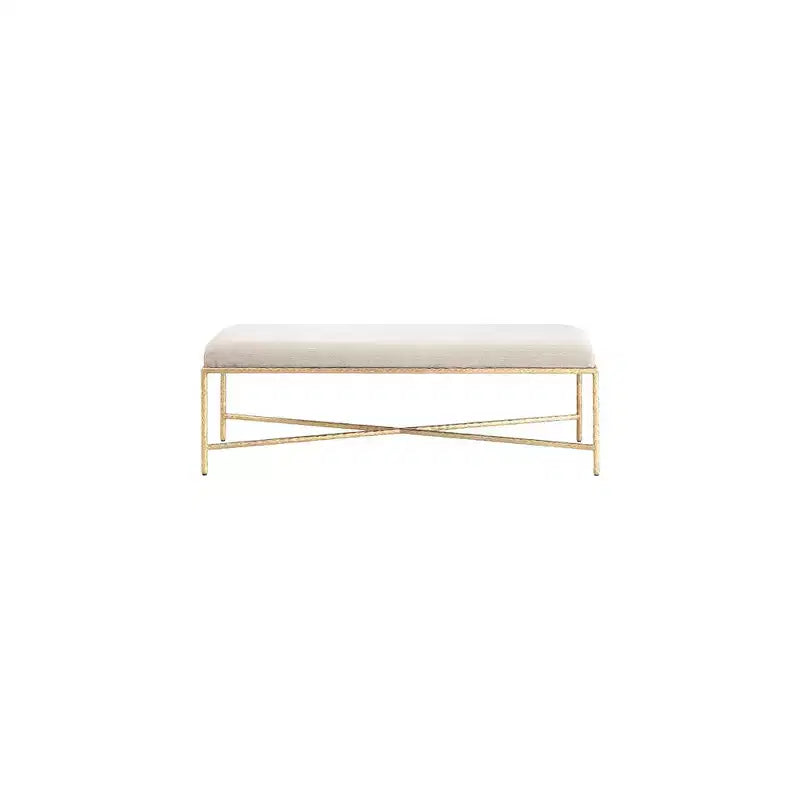Valley Chenille Fabric Bench