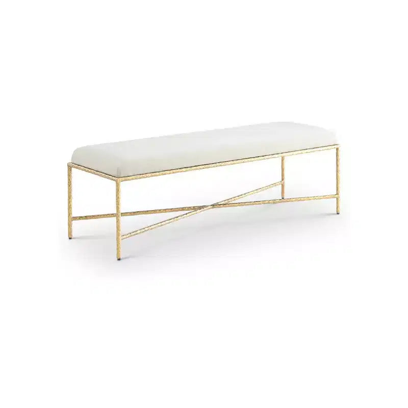 Valley Chenille Fabric Bench
