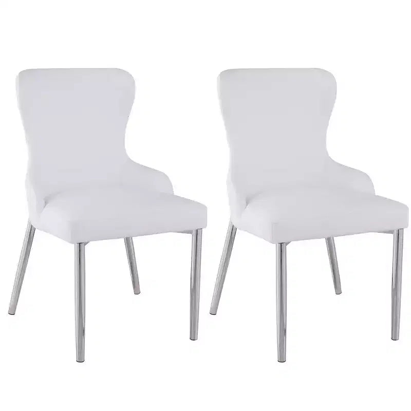 Chintaly Imports,Contemporary Wing-Back Side Chair - Set of 2
