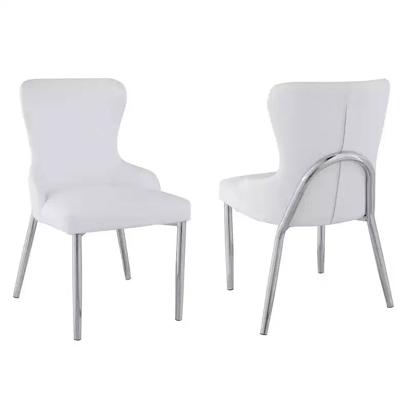 Contemporary Wing-Back Side Chair - Set of 2