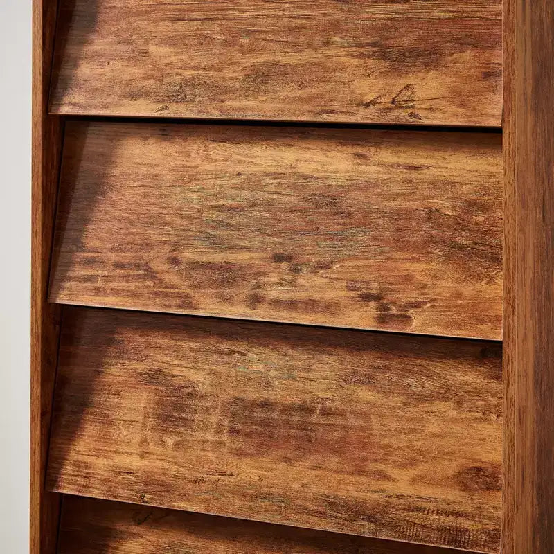 Peg Wood Bevel Design Drawer Dresser