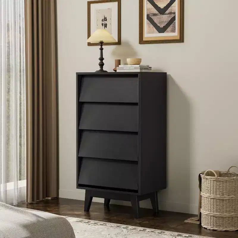 GDFStudio Peg Wood Bevel Design Drawer Dresser