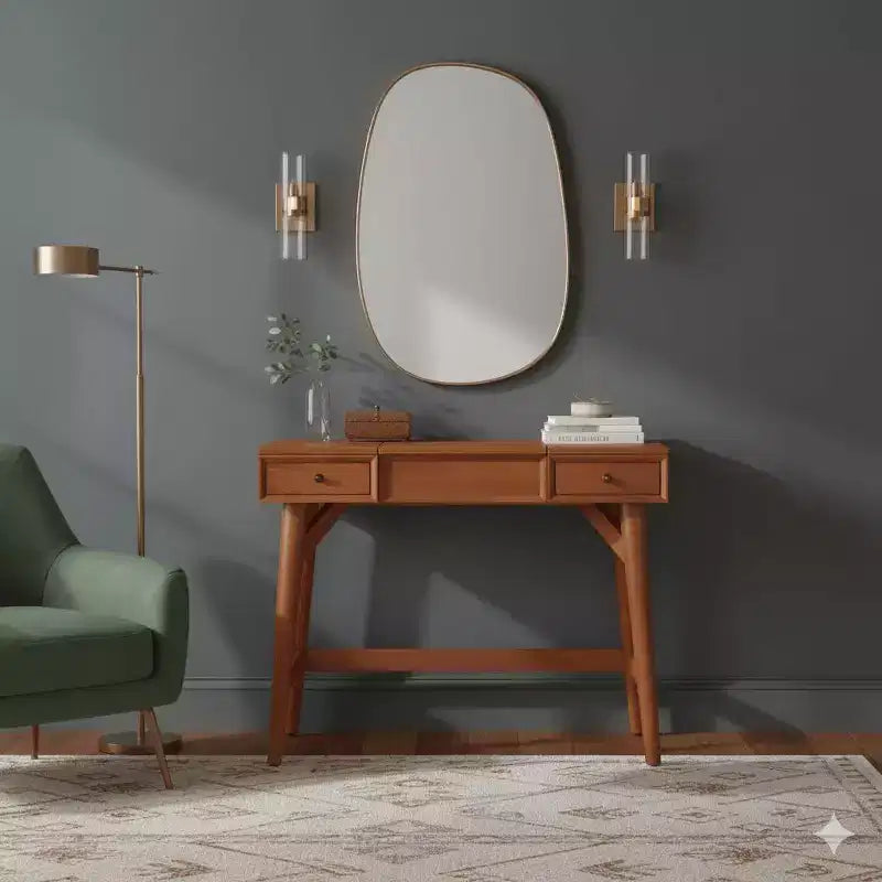 Flynn Bedroom Vanity, Chestnut