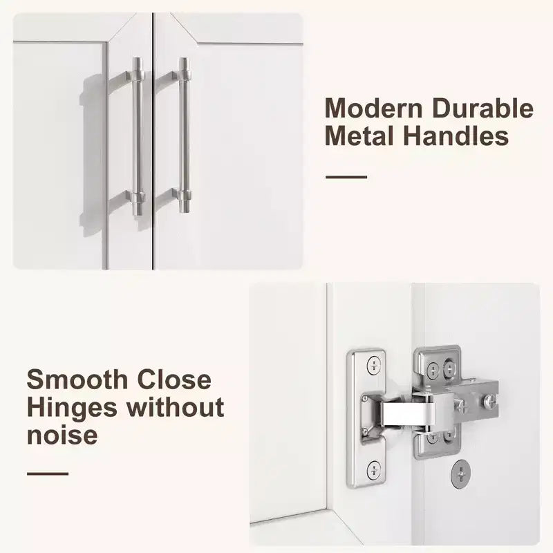 Small Bathroom Vanity with Sink Freestanding Bath Vanity Cabinet with Soft Closing Door Adjustable Storage Shelf Space Saving for Apartment
