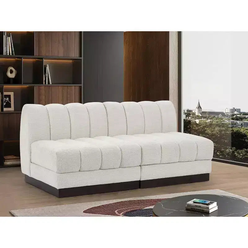 Quinn Chenille Fabric Modular Sofa