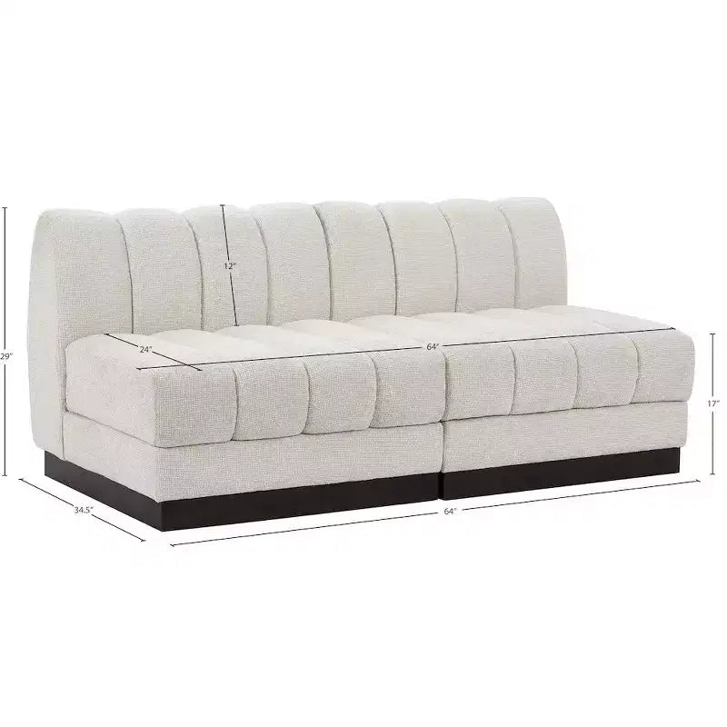 Quinn Chenille Fabric Modular Sofa