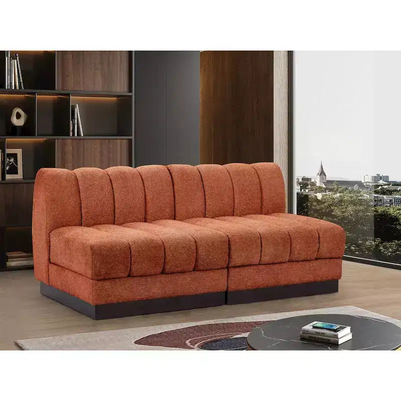 Quinn Chenille Fabric Modular Sofa