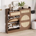 GustoWave 4 Turn Over Drawers Freestanding Shoe Storage Cabinet for Entryway, Hallway, Living Room