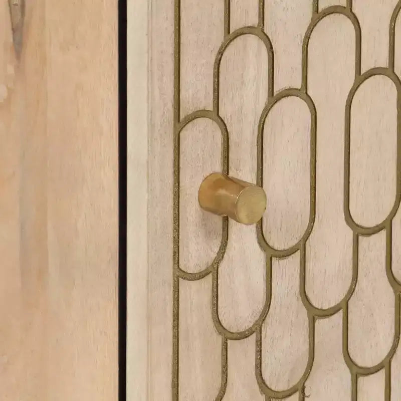 Bathroom Cabinet Natural wood Solid mango wood, engineered wood