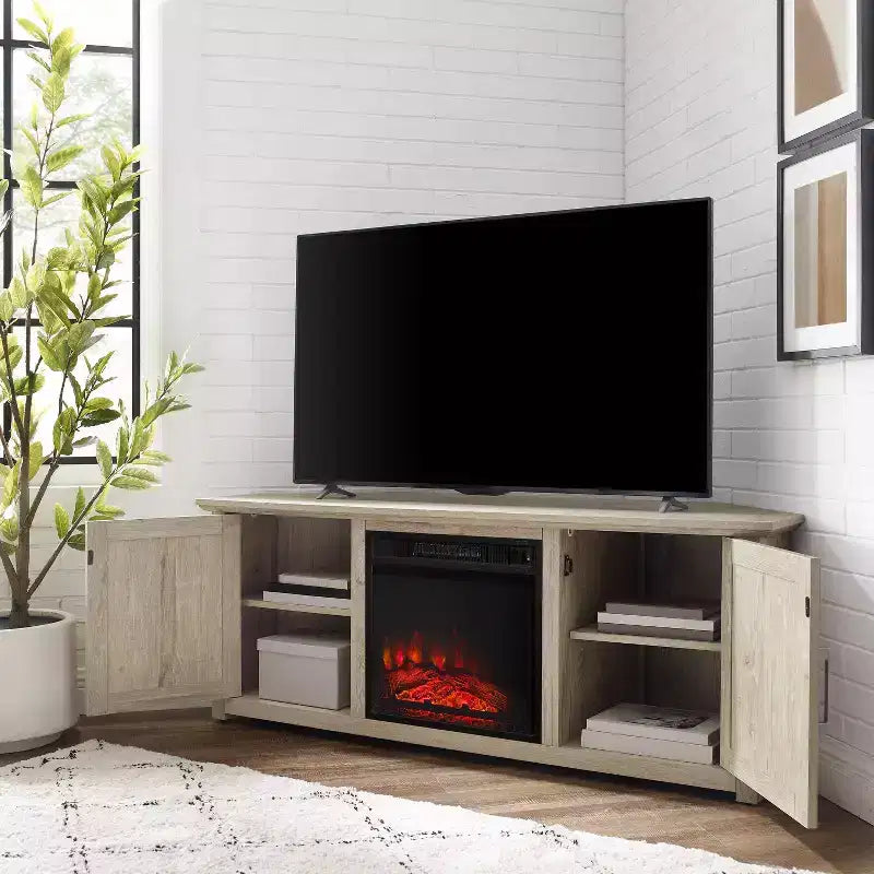 Camden Corner TV Stand for TVs up to 60 with Fireplace -