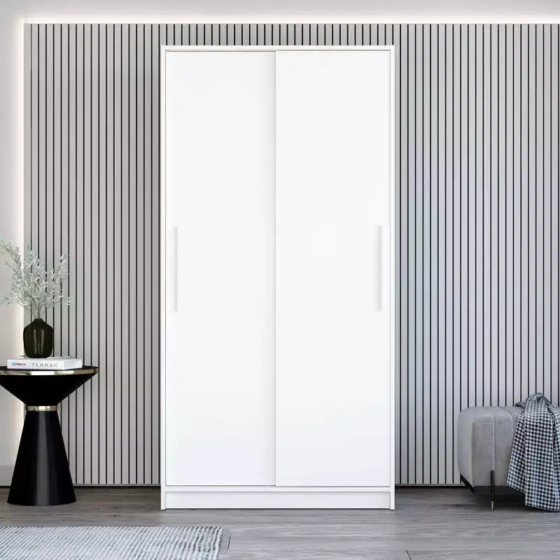 Denmark 2 Clothing Armoire Modern Fixed