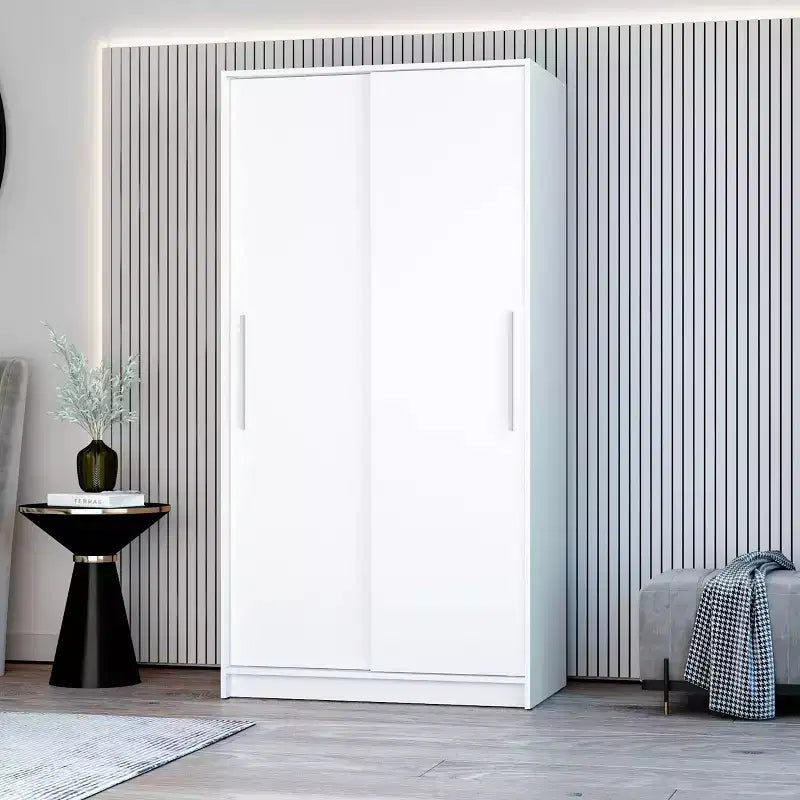 Denmark 2 Clothing Armoire Modern Fixed
