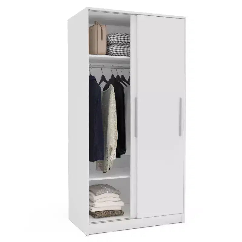 Denmark 2 Clothing Armoire Modern Fixed
