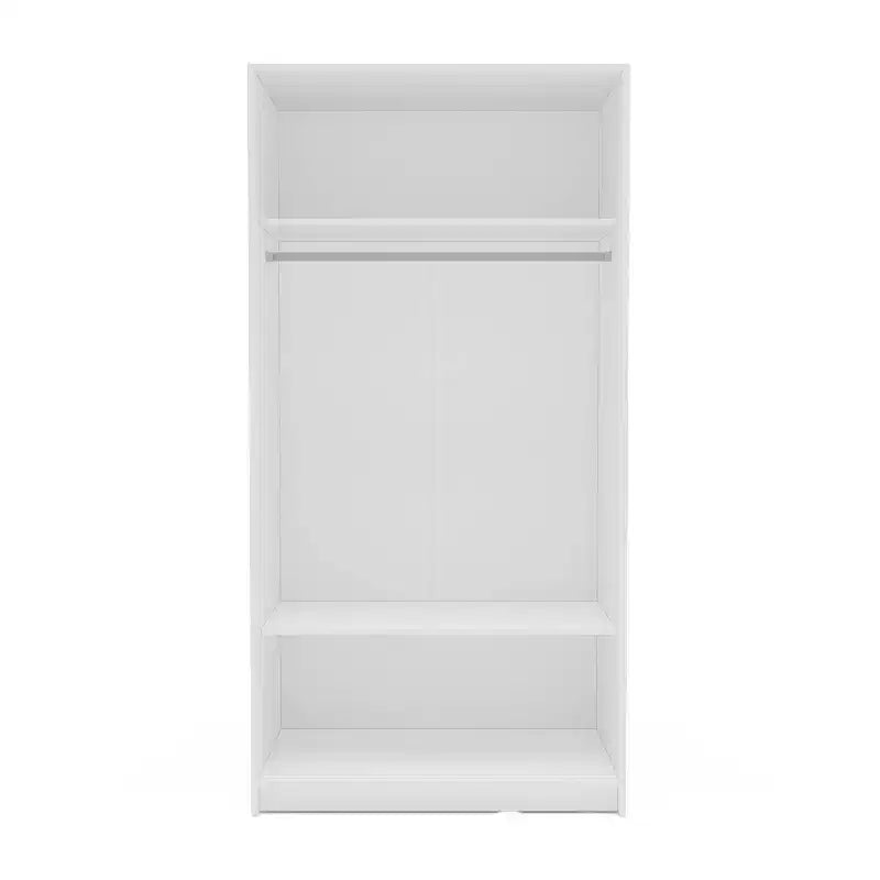 Denmark 2 Clothing Armoire Modern Fixed