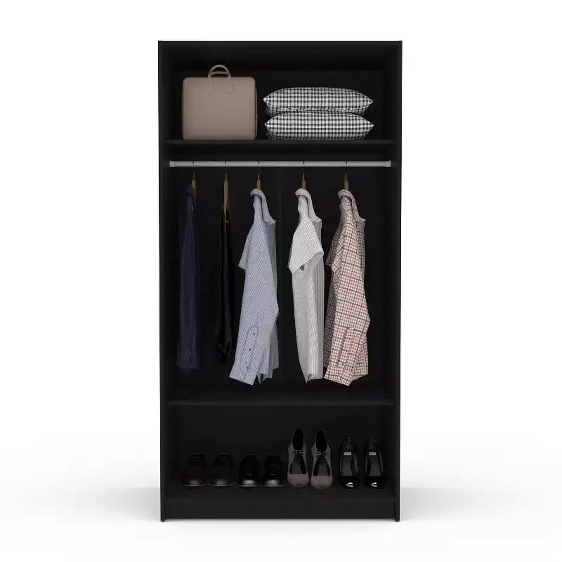 Denmark 2 Clothing Armoire Modern Fixed