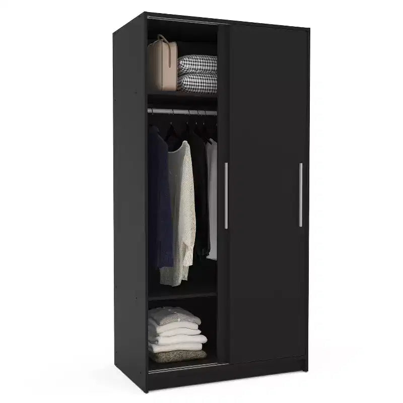 Denmark 2 Clothing Armoire Modern Fixed