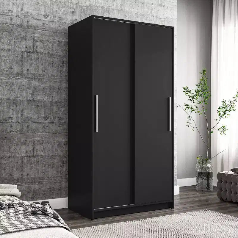 Denmark 2 Clothing Armoire Modern Fixed